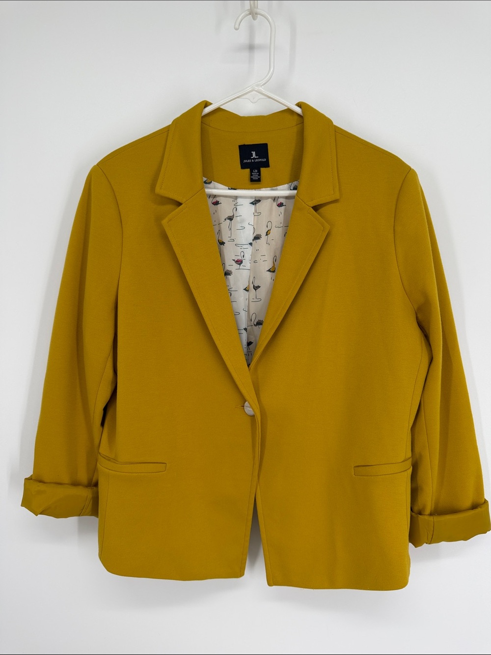 Jules & Leopold Yellow Blazer Size Large